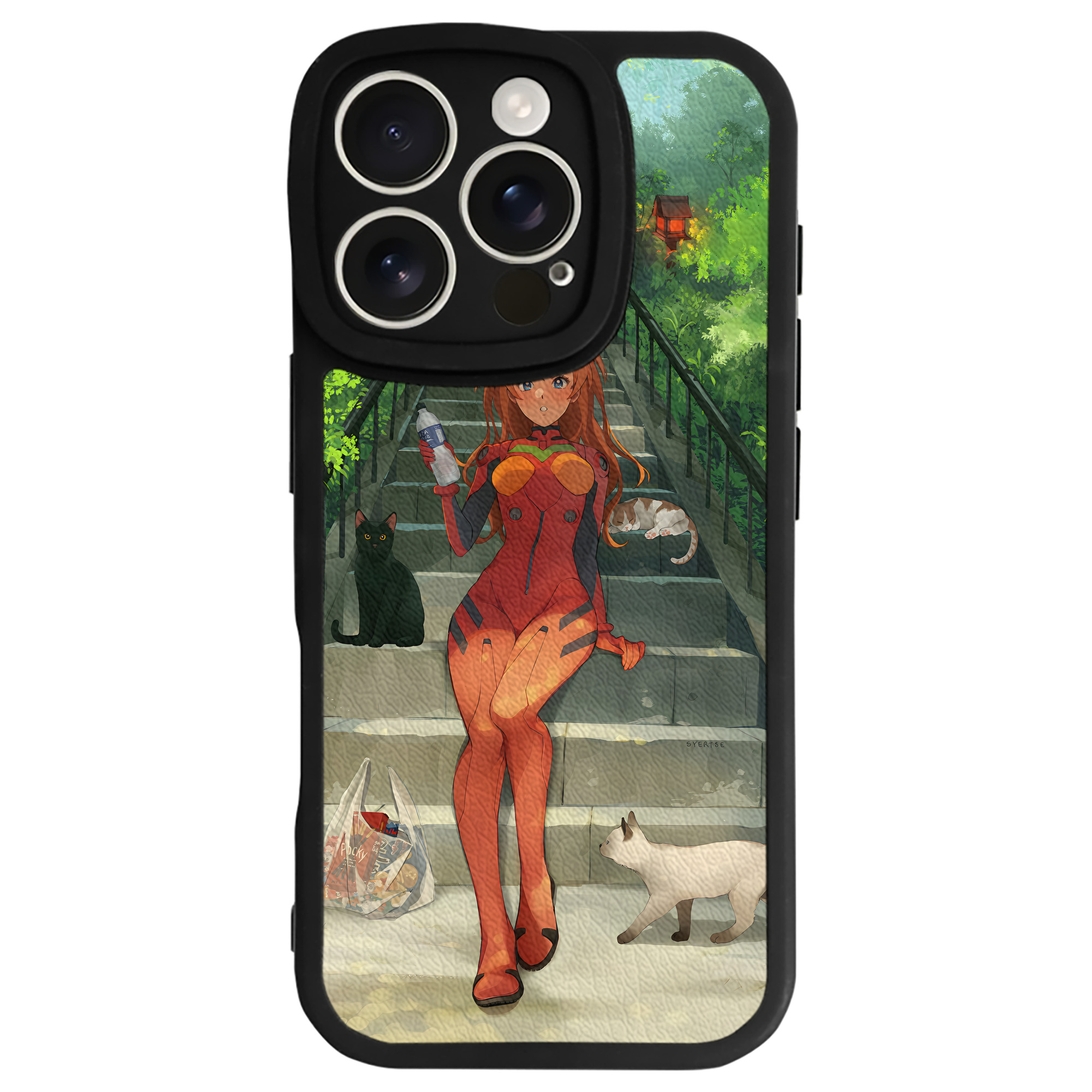 （画像用） EVA 新世紀エヴァンゲリオン 【iPhone 16シリーズ対応】シリコンスマホケース（レザー調） 材質：シリコン